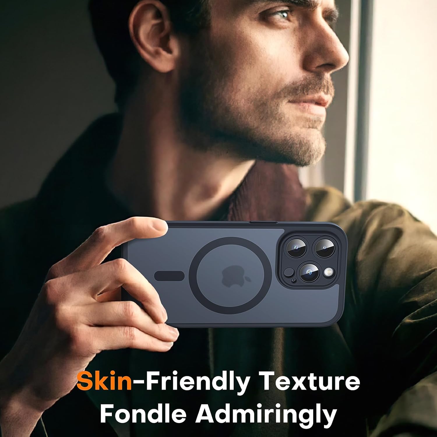 TOCOL Magnetic for Case, Upgraded Full Camera Protection, Compatible with Magsafe, Drop Protection, Translucent Matte Back Bumper Phone Cover 6.7-Inch(Black) - Image 6